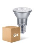 Voordeelpak 6x Philips Master Value LED Lamp Reflector E27 PAR20 6W 515lm 40D - 930 Warm Wit | Beste Kleurweergave - Dimbaar - Vervangt 50W